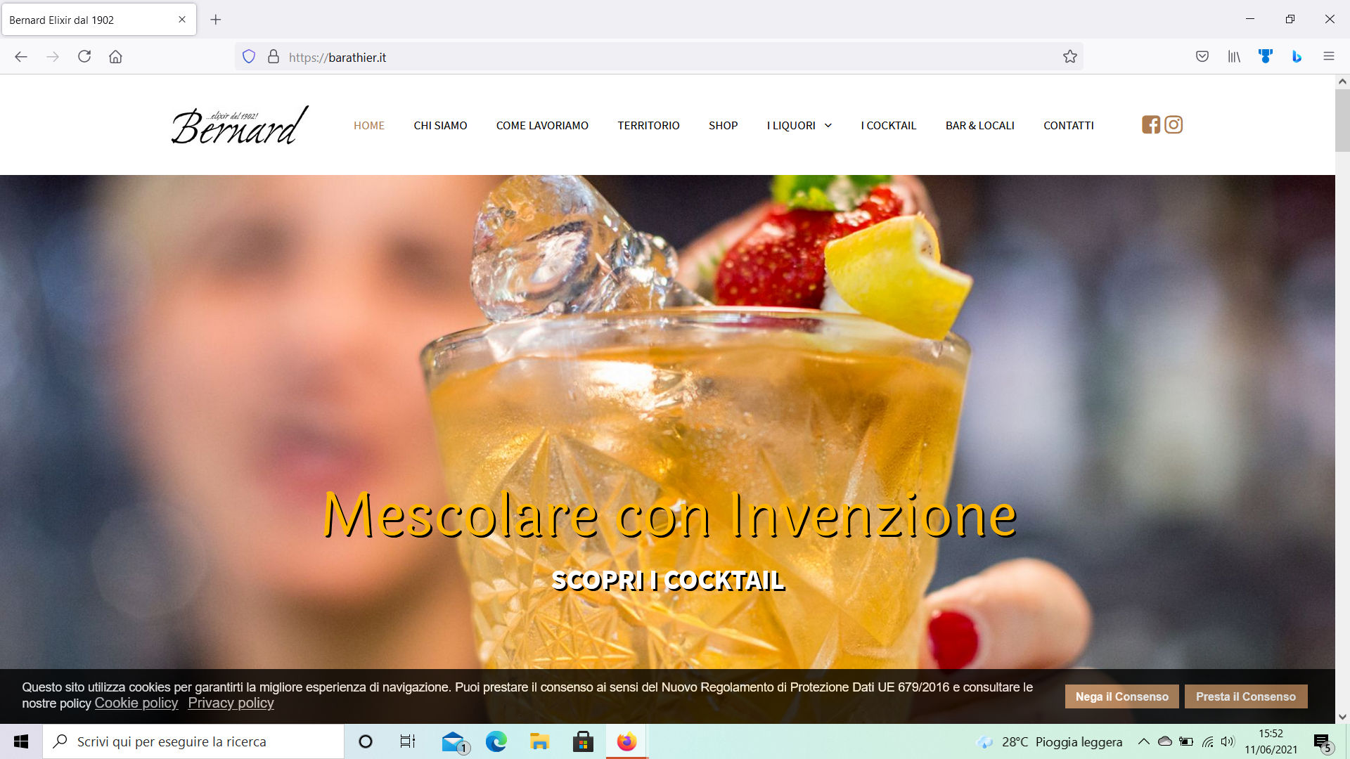 Siti Ecommerce per il settore Beverage